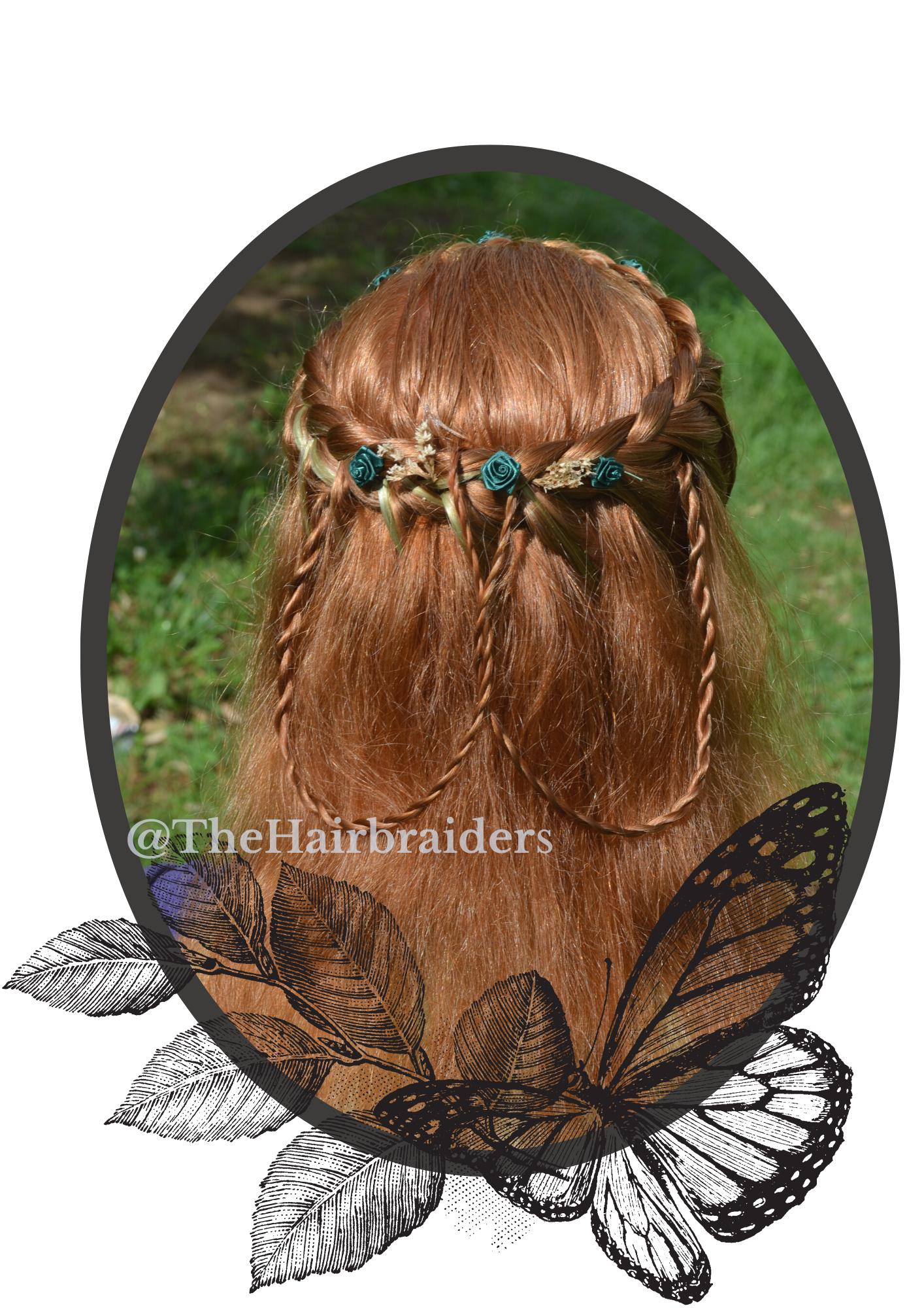 Messy Braid Headband Rapunzel YOUR HAIR COLOR Renaissance Wedding